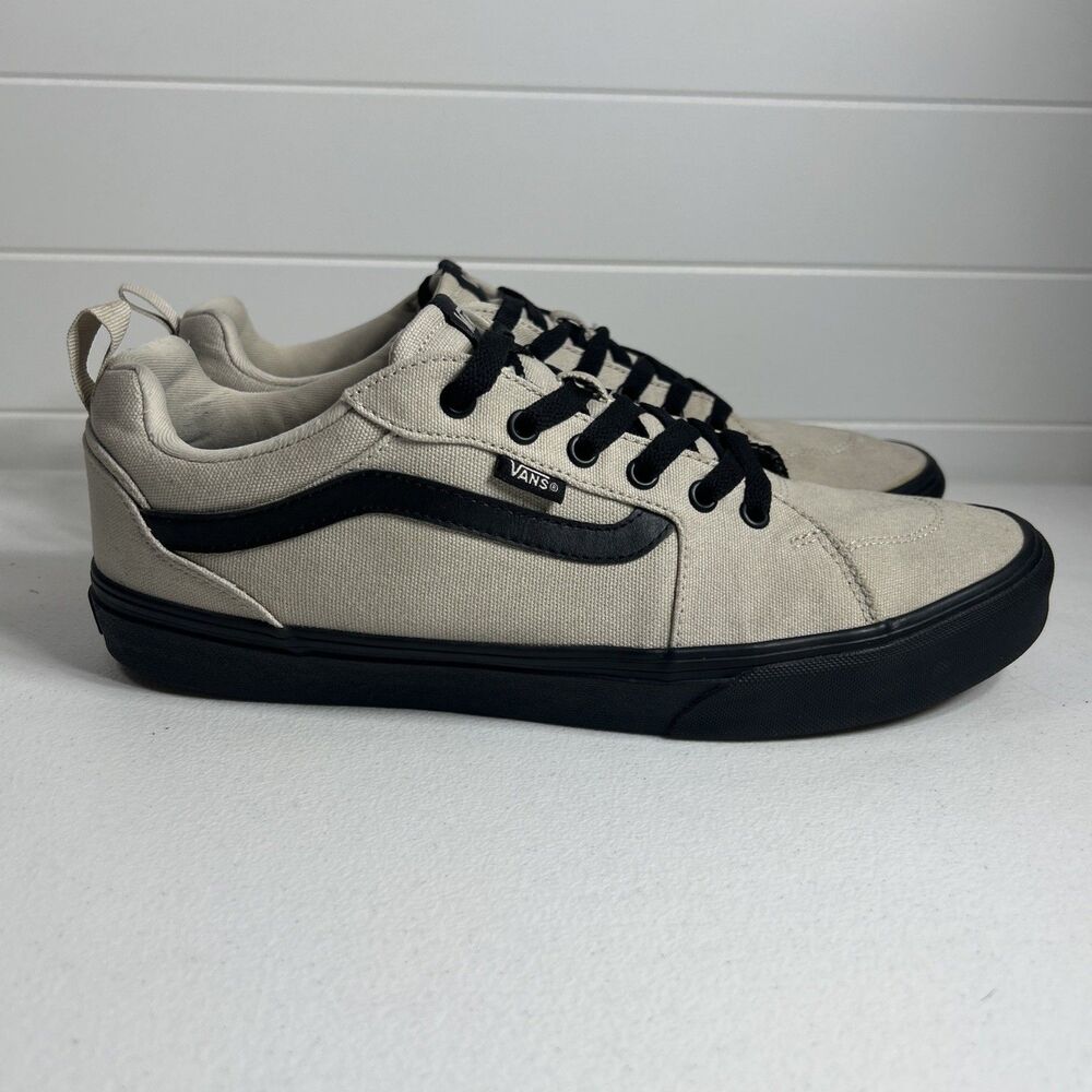Vans Men’s Shoes Size 12 Tan Black Filmore Canvas Skateboarding Sneakers